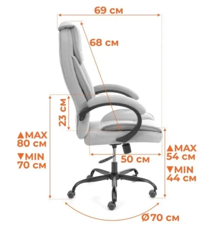 Кресло OREON metalBL черный