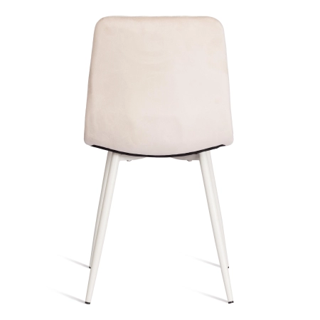 Стул CHILLY (mod. 7094-1) ткань и металл, бежевый и белый