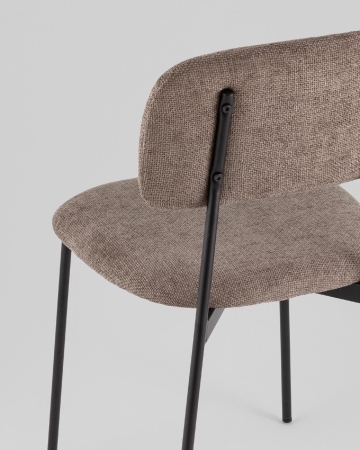 Стул Chao коричневый черные ножки 2 шт.