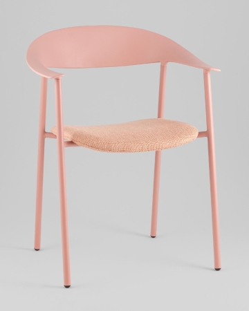 Стул Eila с подушкой пластик розовый