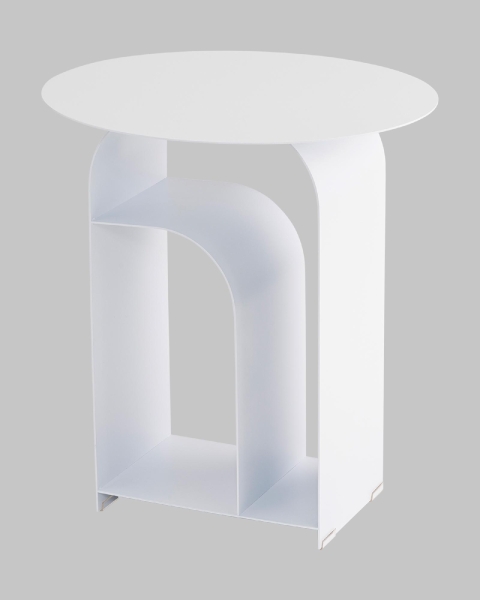 Журнальный столик Arwel металл белый