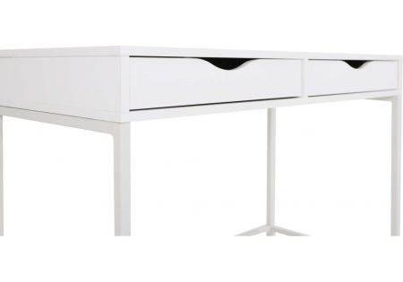Компьютерный стол Дейл белый шелк