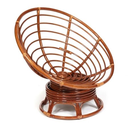 Кресло-качалка "PAPASAN" w 23 и 01 B с подушкой, орех, флок олива, 23