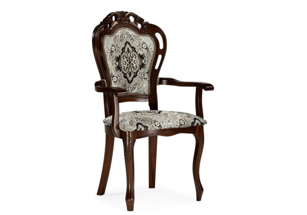 Стул деревянный Bronte муса черная вишня, патина