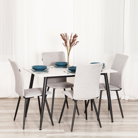 Стул обеденный La Rousse светло-серая ткань