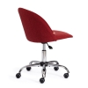 Кресло MELODY флок и ткань, бордо и красный, 10/MJ190-11