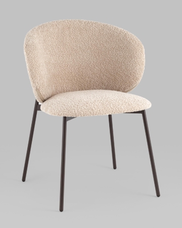 Стул Блейз букле капучино каркас серо-коричневый Стул Блейз букле капучино каркас серо-коричневый