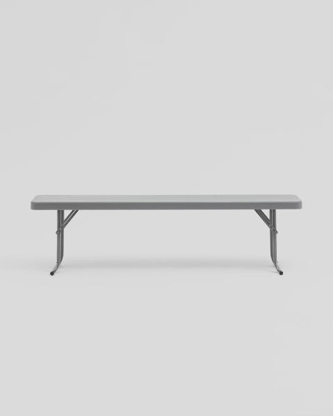 Скамейка складная Кейт 152*25*42 см серая