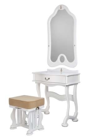 Банкетка Джульетта молочный дуб, крем, ткань Вис