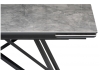 Керамический стол Вилсон 160(220)х89х75 серый мрамор baolai, черный
