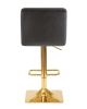 Набор 2 шт Стул барный GOLDIE, черный велюр (MJ9-101)
