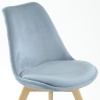 Стул Sephi серо-голубой велюр