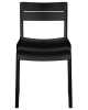 Стул TIM черный, пластик, твердое сиденье, без подлокотников