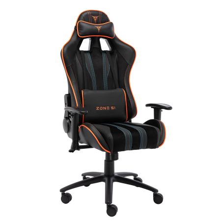 Кресло компьютерное игровое ZONE 51 GRAVITY черный-оранжевый