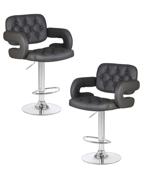 Набор 2 шт Стул барный TIESTO, серый