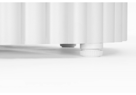 Стол деревянный Барон О 200 х 90 черная пленка шагрень, белые ноги