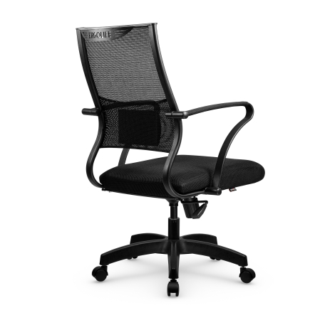 Кресло ErgoLife Sit Air M3-290K пиастра, пластиковое основание с треугольным сечением лучей, цвет черный