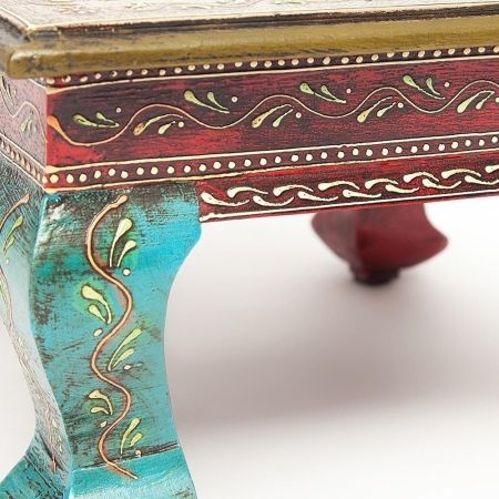 Столик Secret De Maison HAVELY (BJ-001) дерево манго, 30x30x17 см, этническая роспись