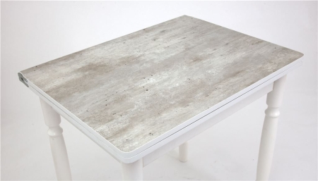 Стол "831-ЛС" метрополитан 2046, ЛДСП+кромка белая, ножки белые