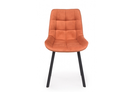 Стул на металлокаркасе Челси 360 П терракотовый (zd 432), черный np