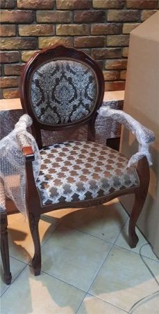 Кресло "Милорд-12" темный орех, патина