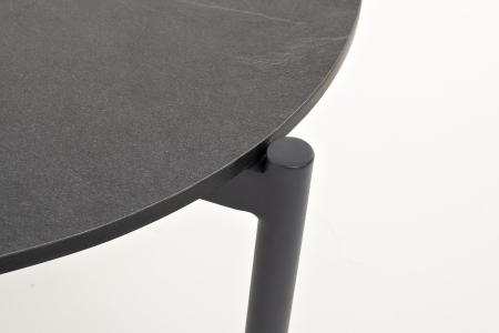 "Диего" журнальный стол из HPL 120х60 H40, каркас темно-серый (RAL7024), серый гранит