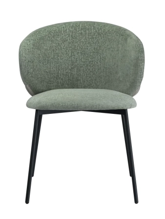 Стул для кухни SOLIS зеленый шенилл ELEMENT, комплект 2шт