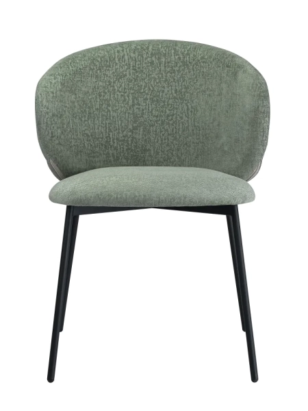 Стул для кухни SOLIS зеленый шенилл ELEMENT, комплект 2шт