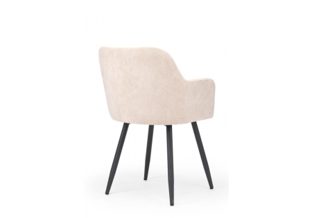 Стул на металлокаркасе Инфини латте (ocean 003),  черный