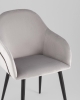 Стул Новел New велюр светло-серый