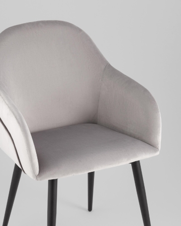 Стул Новел New велюр светло-серый