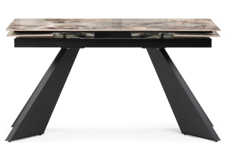 Керамический стол Ливи 140(200)х80х78 бронзовый, черный