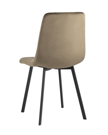 Стул Chilly велюр коричневый с металлическими ножками