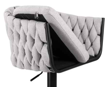 Набор 2 шт Стул барный LEON, серая ткань (LAR 275-17)