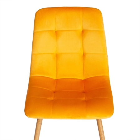 Стул CHILLY (mod. 7094-1) ткань и металл, желтый и светлое дерево