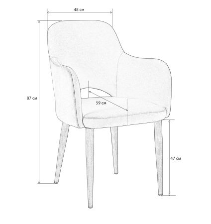 Кресло Ledger Голуб Эко НДуб
