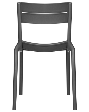 Стул TIM серый, пластик, твердое сиденье, без подлокотников