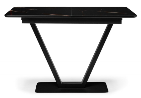 Стеклянный стол Бугун обсидиан, черный