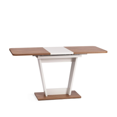 Стол обеденный FOX раздвижной, дерево, темное дерево, белый