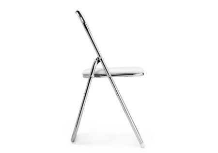 Стул Fold 1 складной белый, хром