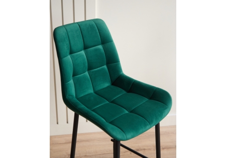 Барный стул Челси 360 зеленый (zd 667), черный np