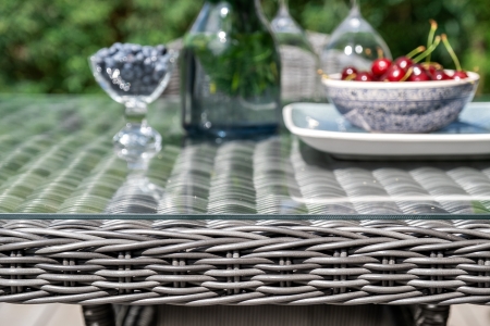 "Фредо" обеденная группа плетеная, цвет графит "Фредо" обеденная группа плетеная, цвет графит