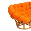 Диван MAMASAN/МАМАСАН 23/02 W, с подушкой, оранжевый, коричневый