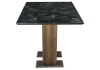 Стол деревянный Иматра мрамор черный, черная шагрень