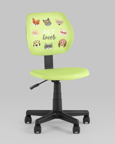 Кресло компьютерное детское ЛОЛО Pet Lover зеленый