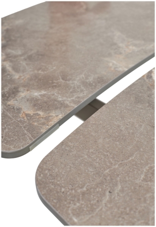 Стол RIVOLI 140 MATT LATTE STONE SOLID CERAMIC, TAUPE фото в интернет-магазине Stoolmarket