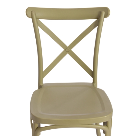 Стул CROSS (mod. PL24) пластик, 48х58х89 см, зеленый