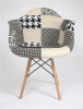 Кресло Eames 620-12-1 белый и черный PW-02