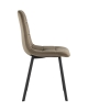 Стул Chilly велюр коричневый с металлическими ножками