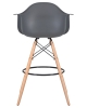 Стул барный DAW BAR ножки светлый бук, серый